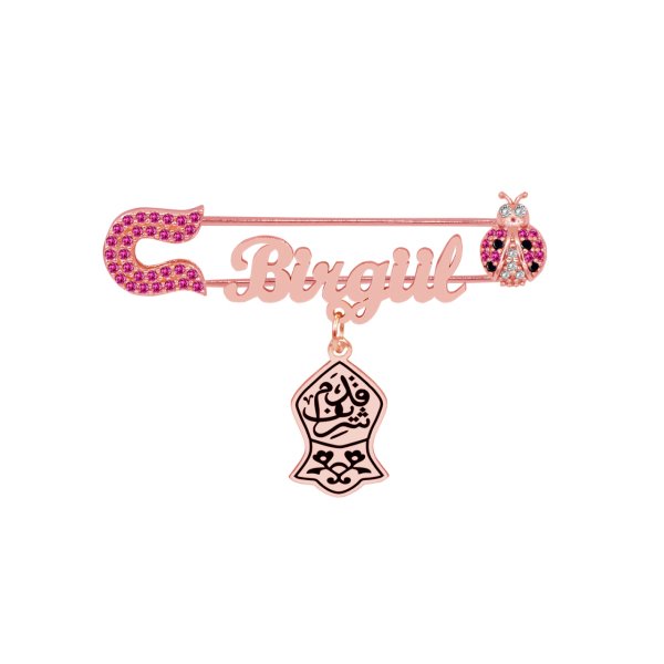 Gümüş Uğur Böceği İsimli Bebek İğnesi