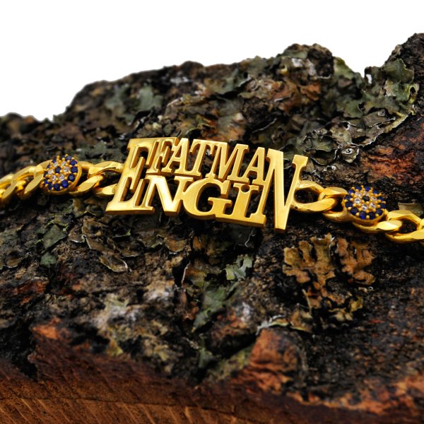 Gümüş Kişiye Özel Nazarlı 2 İsimli Bayan Bileklik