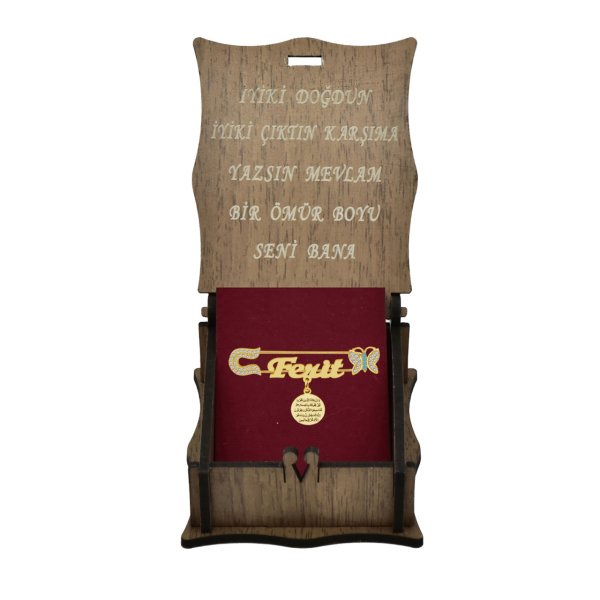 Gümüş Kelebekli İsimli Bebek Nazar İğne