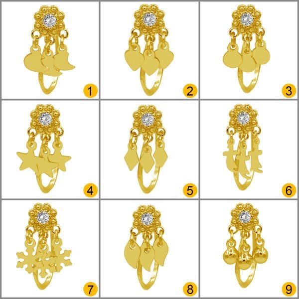 Gümüş Mardin Yöresel Geçmeli Burun Hızma