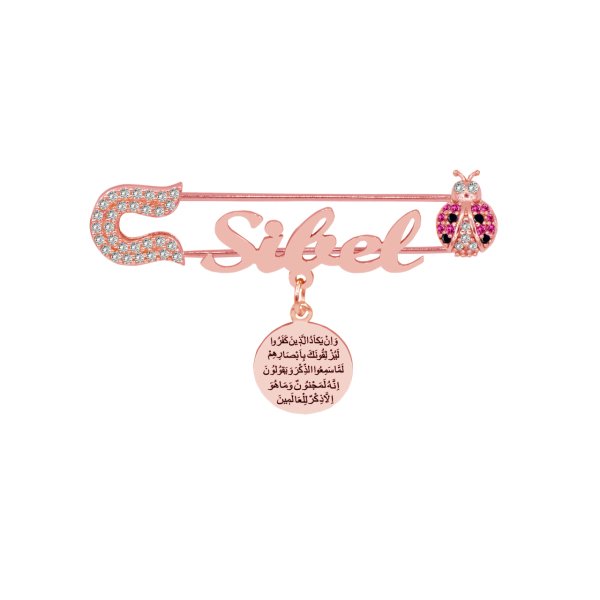 Gümüş Dualı Uğur Böceği İsimli Bebek İğne