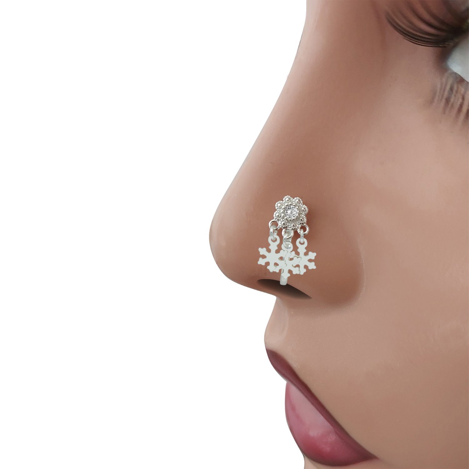 Gümüş Mardin Yöresel Geçmeli Burun Hızma