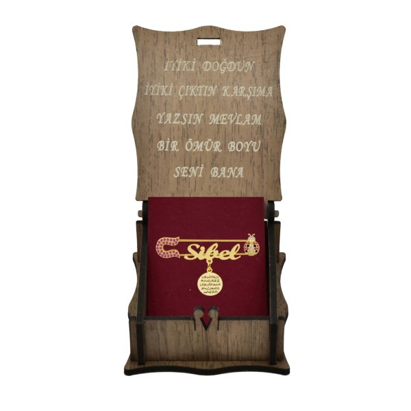 Gümüş Uğur Böcekli İsimli Bebek Nazar İğne