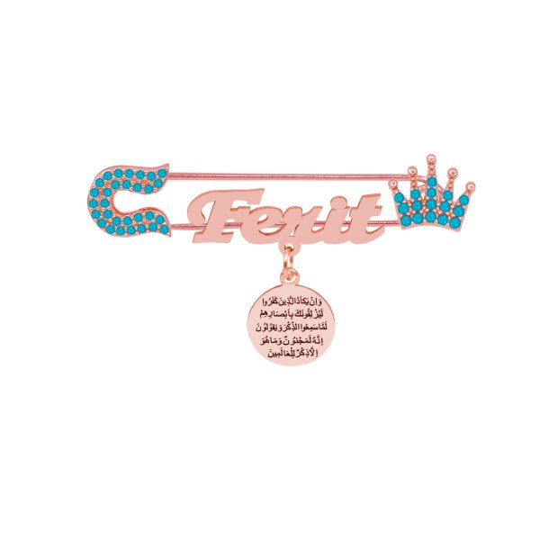 Gümüş Nazar Dualı İsimli Bebek İğne