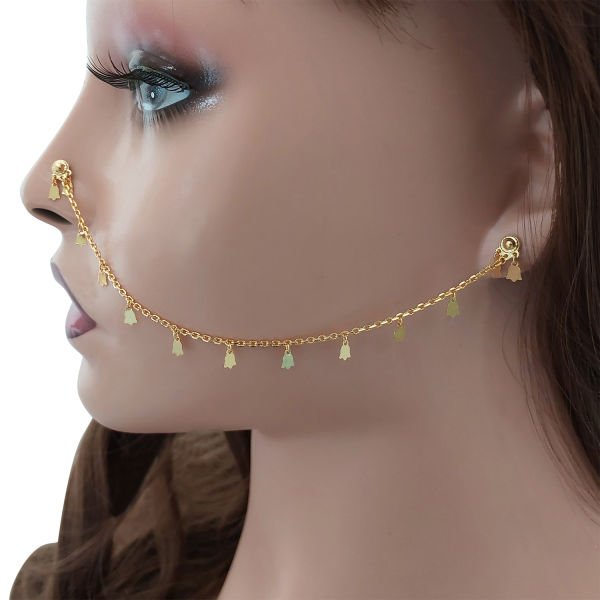 Gümüş Kulaktan Buruna Küpe Hızma