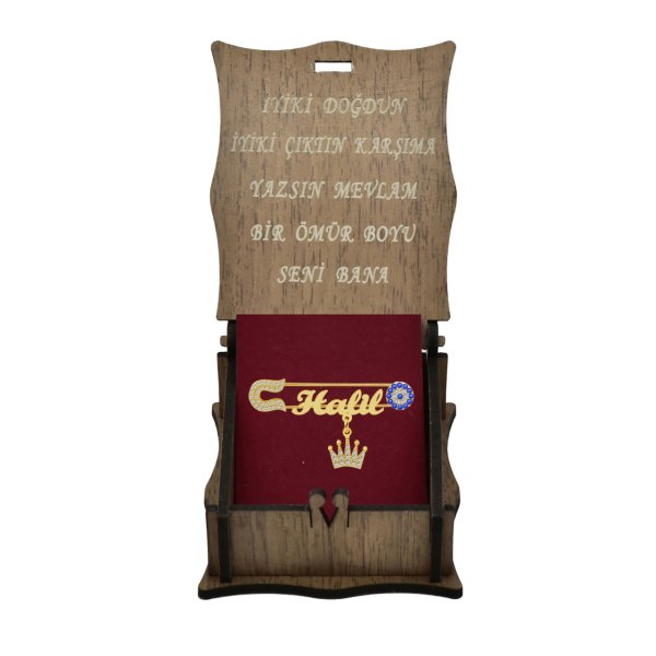 Gümüş Nazar Boncuklu İsimli Bebek Yaka İğnesi