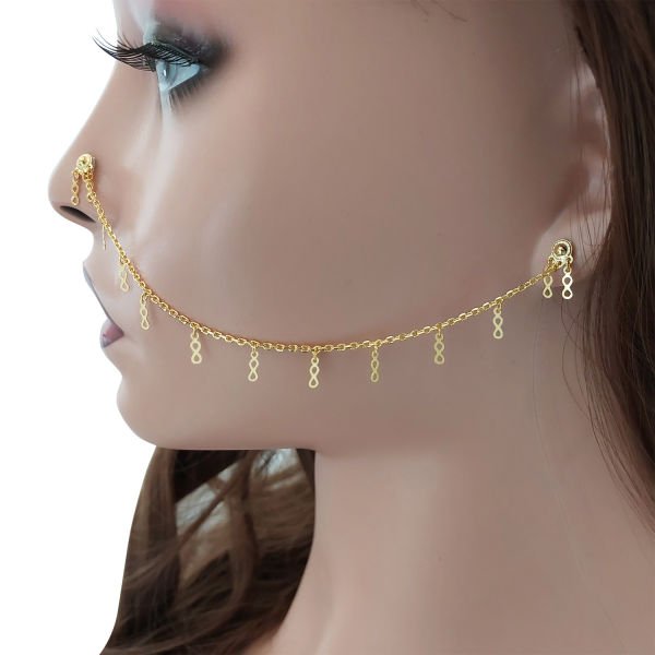 Gümüş Midyat Telkari Kulaktan Buruna Hızma