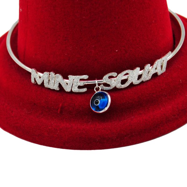 Gümüş Nazarlı Halka İsimli Bileklik