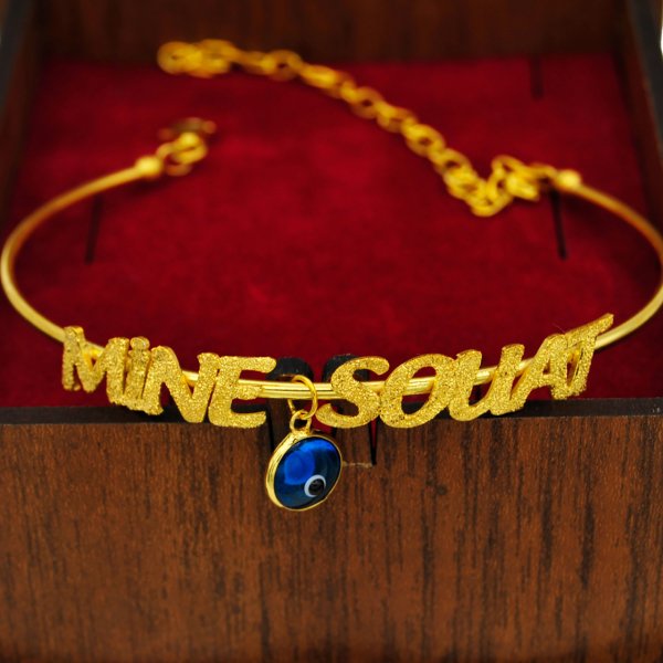 Gümüş Nazarlı Halka İsimli Bileklik