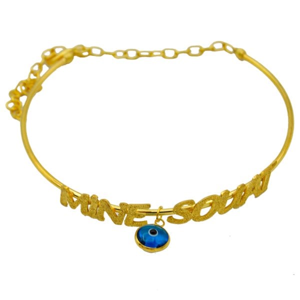 Gümüş Nazarlı Halka İsimli Bileklik