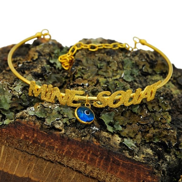 Gümüş Nazarlı Halka İsimli Bileklik