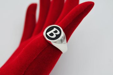 Gümüş Özel Tasarım Harfli Yüzük