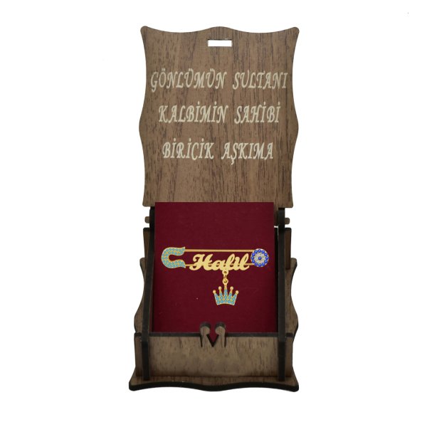 Gümüş Taçlı Nazarlık İsimli Bebek İğnesi