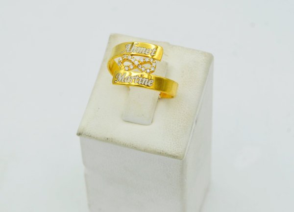 Gümüş Özel Tasarım Sonsuzluk İsimli Yüzük