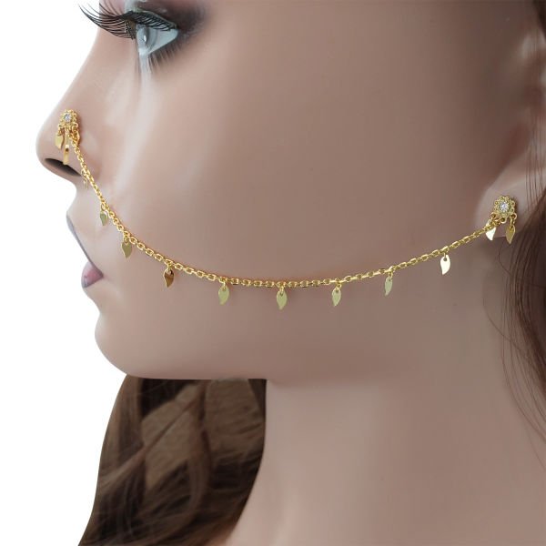 Gümüş Geçmeli Kulaktan Buruna Hızma