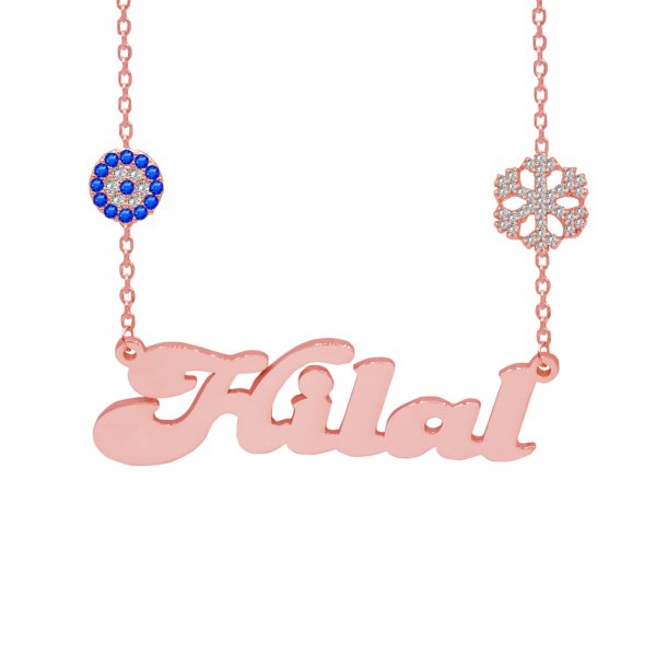 Gümüş Zinciri Nazarlık Kartanesi İsimli Kolye