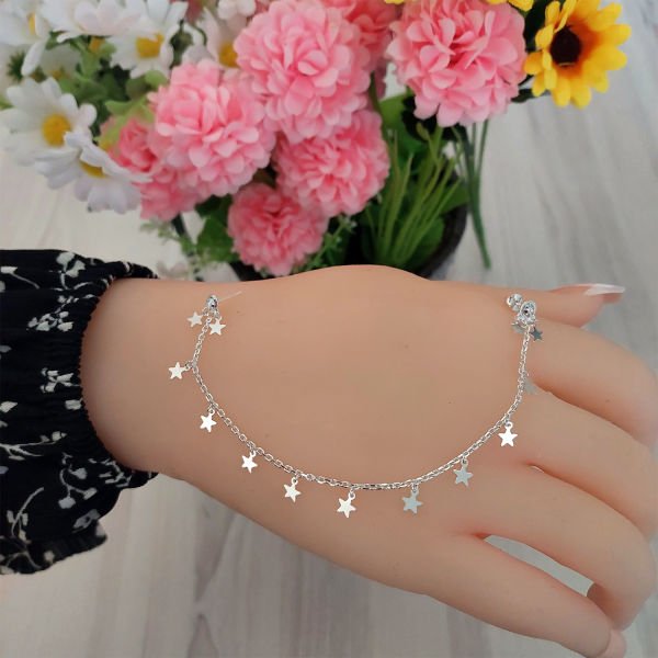 Gümüş Kulaktan Buruna Hızma Küpe