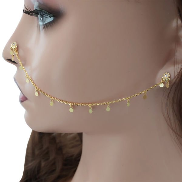 Gümüş Sıkıştırmalı Kulaktan Buruna Hızma