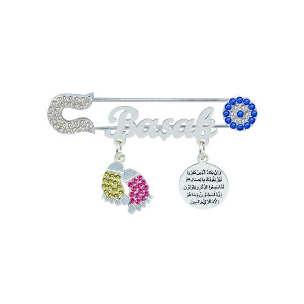 Gümüş Nazar Duası Patikli Bebek İğnesi