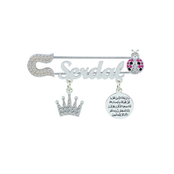 Gümüş Nazar Duası İsimli Bebek İğnesi