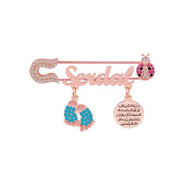 Gümüş Nazar Duası İsimli Bebek İğnesi