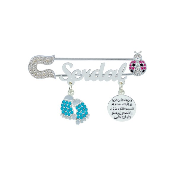 Gümüş Nazar Duası İsimli Bebek İğnesi