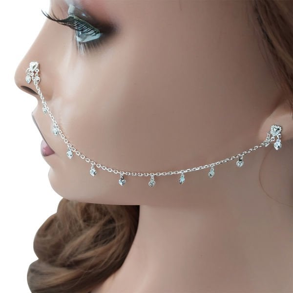 Gümüş Kalpli Kulaktan Buruna Hızma