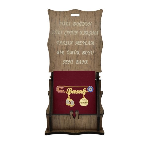 Gümüş Nazar Dualı İsimli Bebek İğnesi