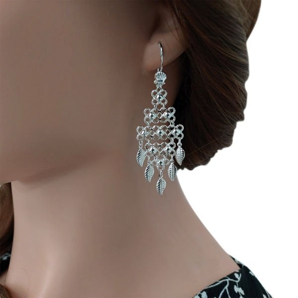 Gümüş Akıtma Küpe