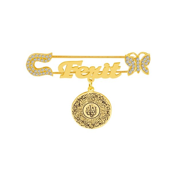 Gümüş Nazar Dualı İsimli Maşallah Bebek İğne