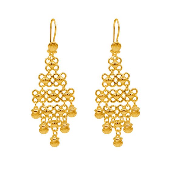 Gümüş Telkari Kişniş Akıtmalı Küpe