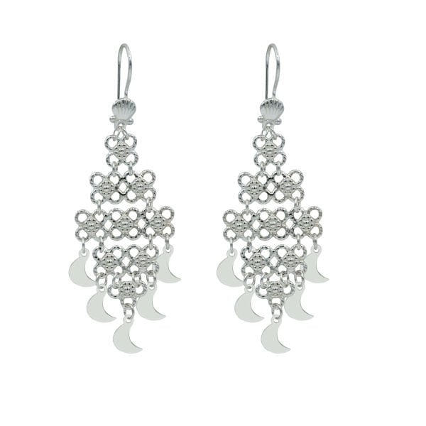 Gümüş Midyat Telkari Küpe