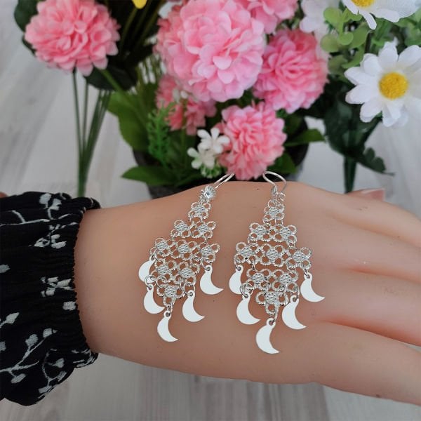 Gümüş Midyat Telkari Küpe