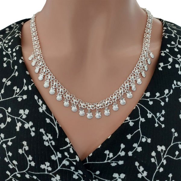 Gümüş Akıtmalı Kolye