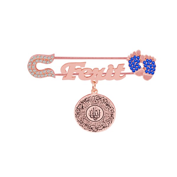 Gümüş Nazar Dualı Maşallah İsimli Bebek İğnesi