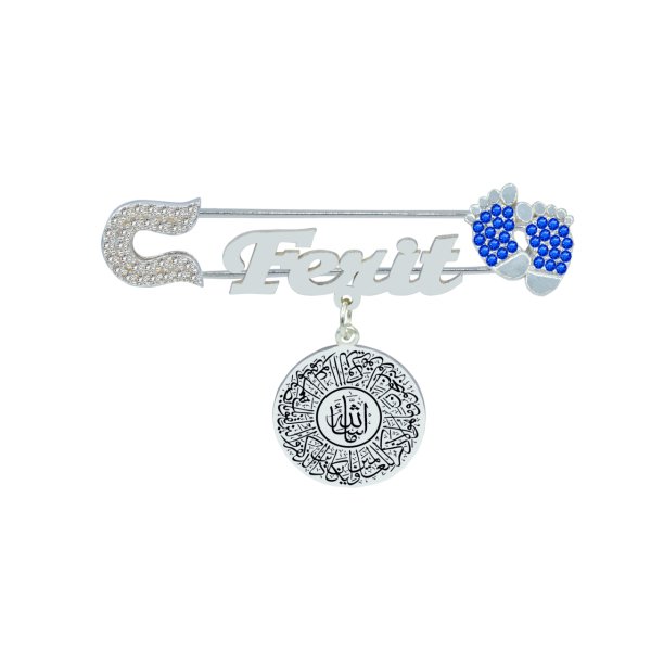 Gümüş Nazar Dualı Maşallah İsimli Bebek İğnesi