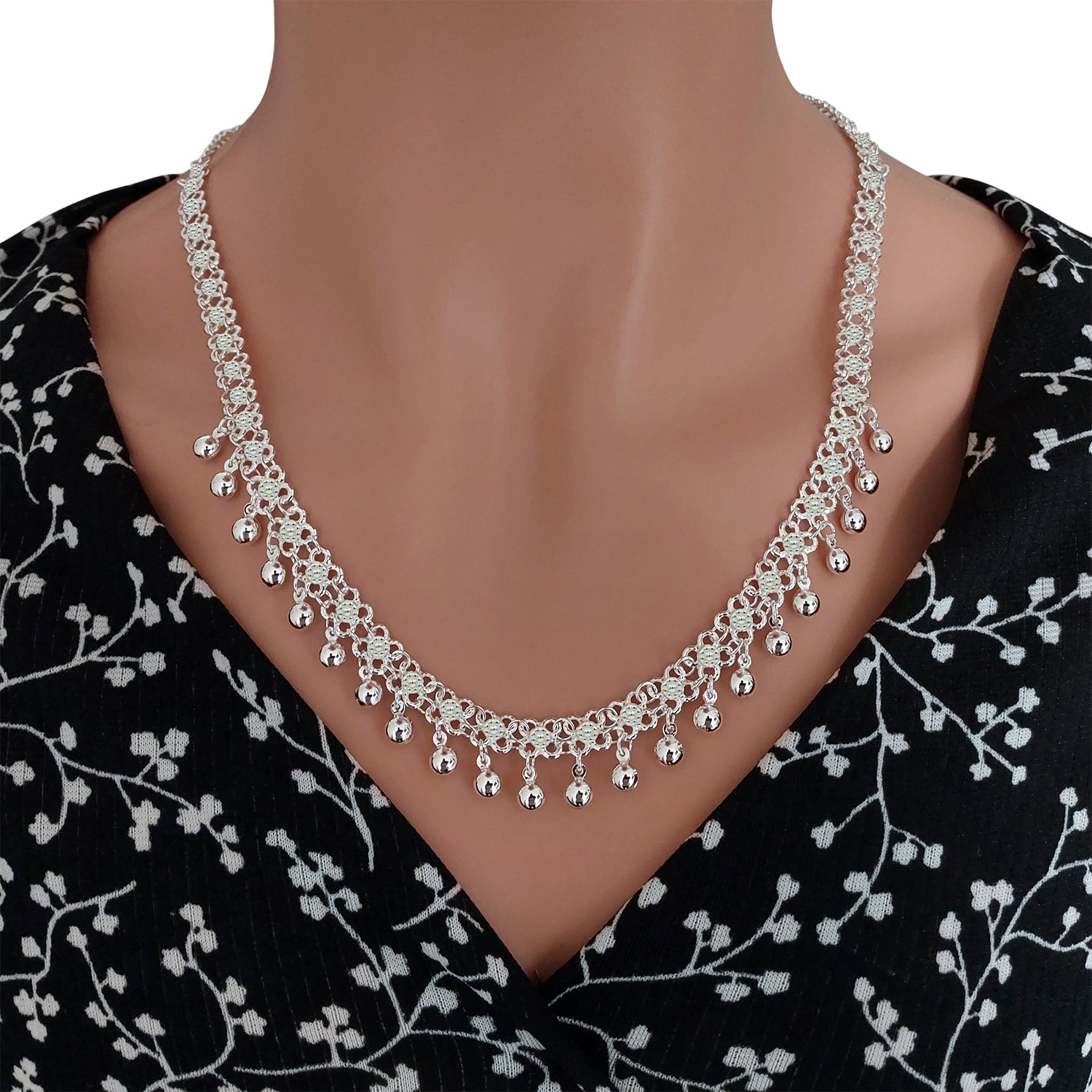 Gümüş Telkari Toplu Kolye