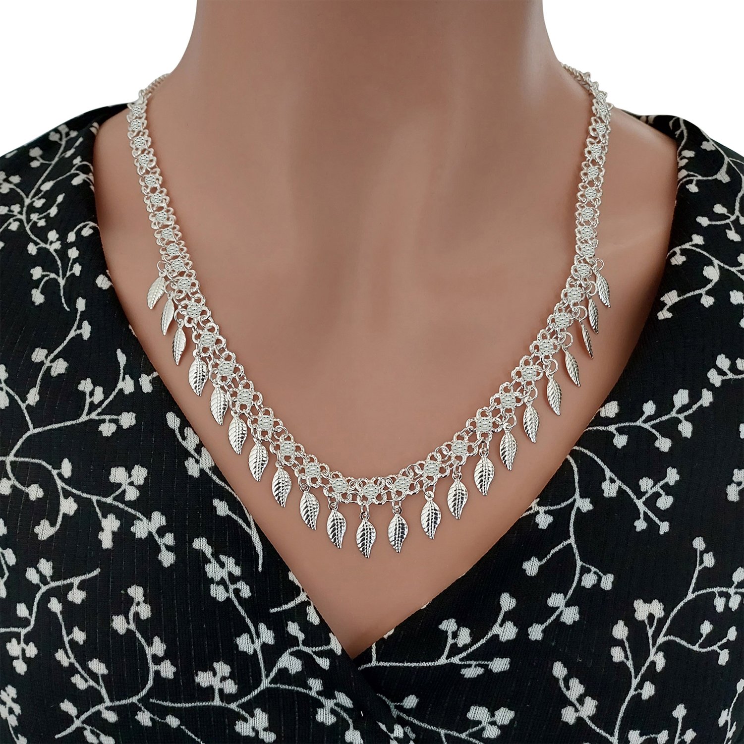 Gümüş Mardin Kişniş Kolye