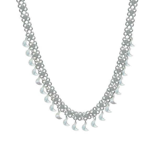 Gümüş Mardin Akıtma Kolye