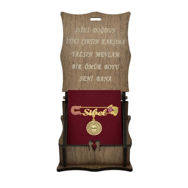 Gümüş Maşallah İsimli Bebek İğnesi