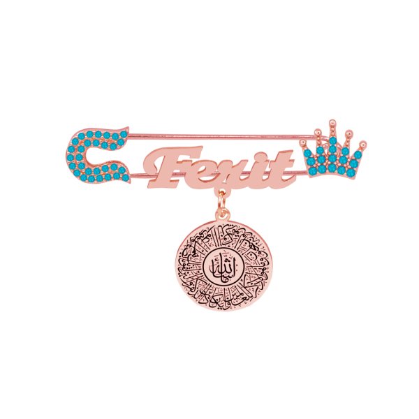 Gümüş Maşallah İsimli Bebek İğnesi