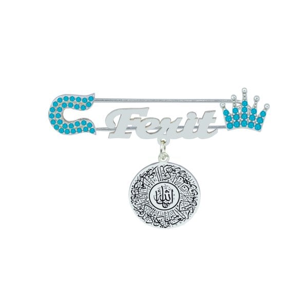 Gümüş Maşallah İsimli Bebek İğnesi