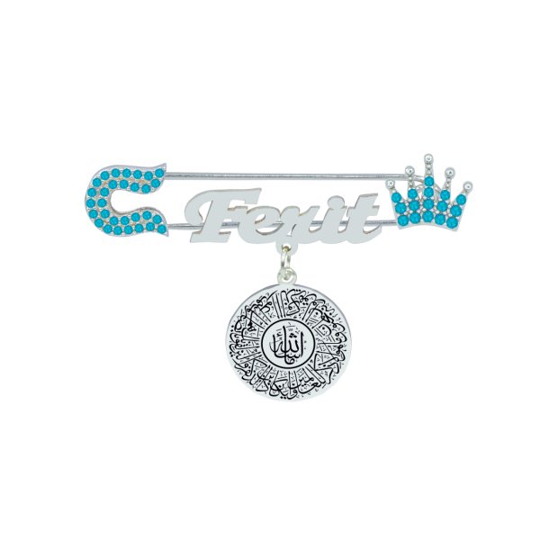 Gümüş Maşallah İsimli Bebek İğnesi