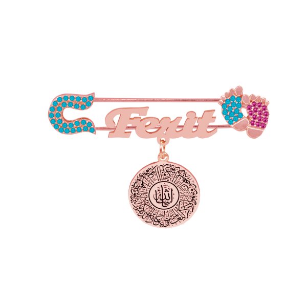 Gümüş Nazar Dualı İsimli Bebek Maşallah İğnesi