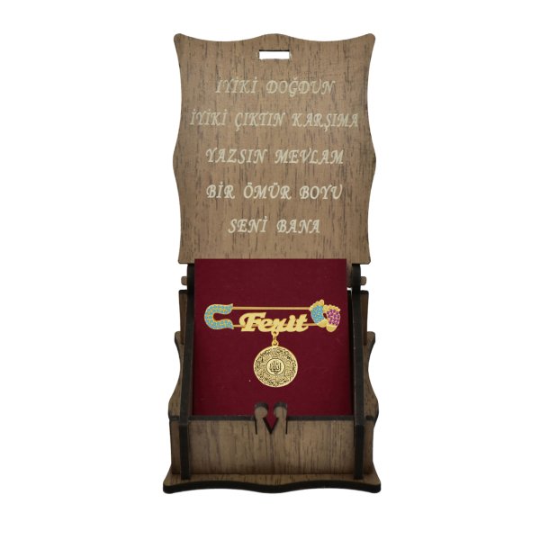 Gümüş Nazar Dualı İsimli Bebek Maşallah İğnesi