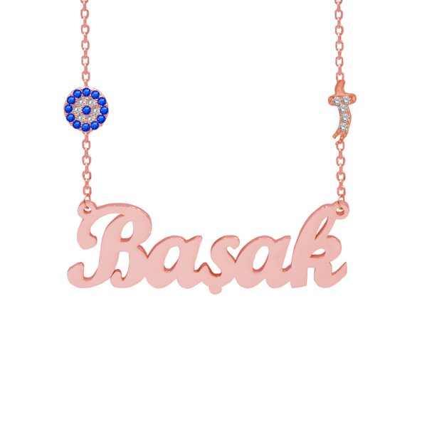 Gümüş Nazarlık Zülfikar Kılıçlı İsimli Kolye