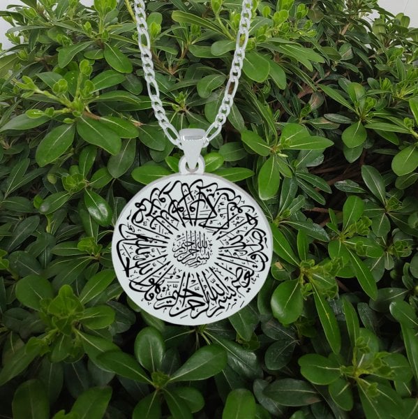Gümüş İhlas Suresi Erkek Kolye