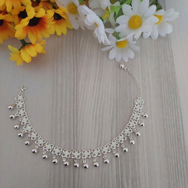 Gümüş Top Sallantılı Bileklik