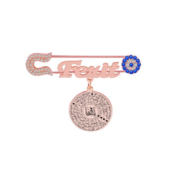 Gümüş Şifa Duası İsimli Bebek Çatal İğne