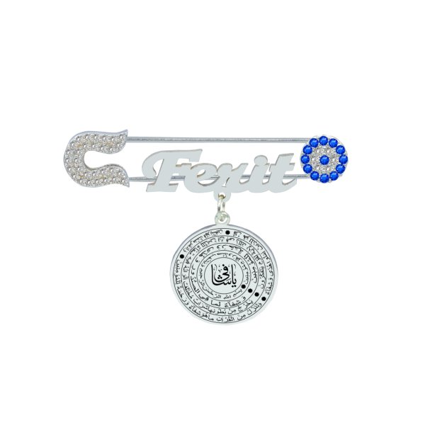 Gümüş Şifa Duası İsimli Bebek Çatal İğne